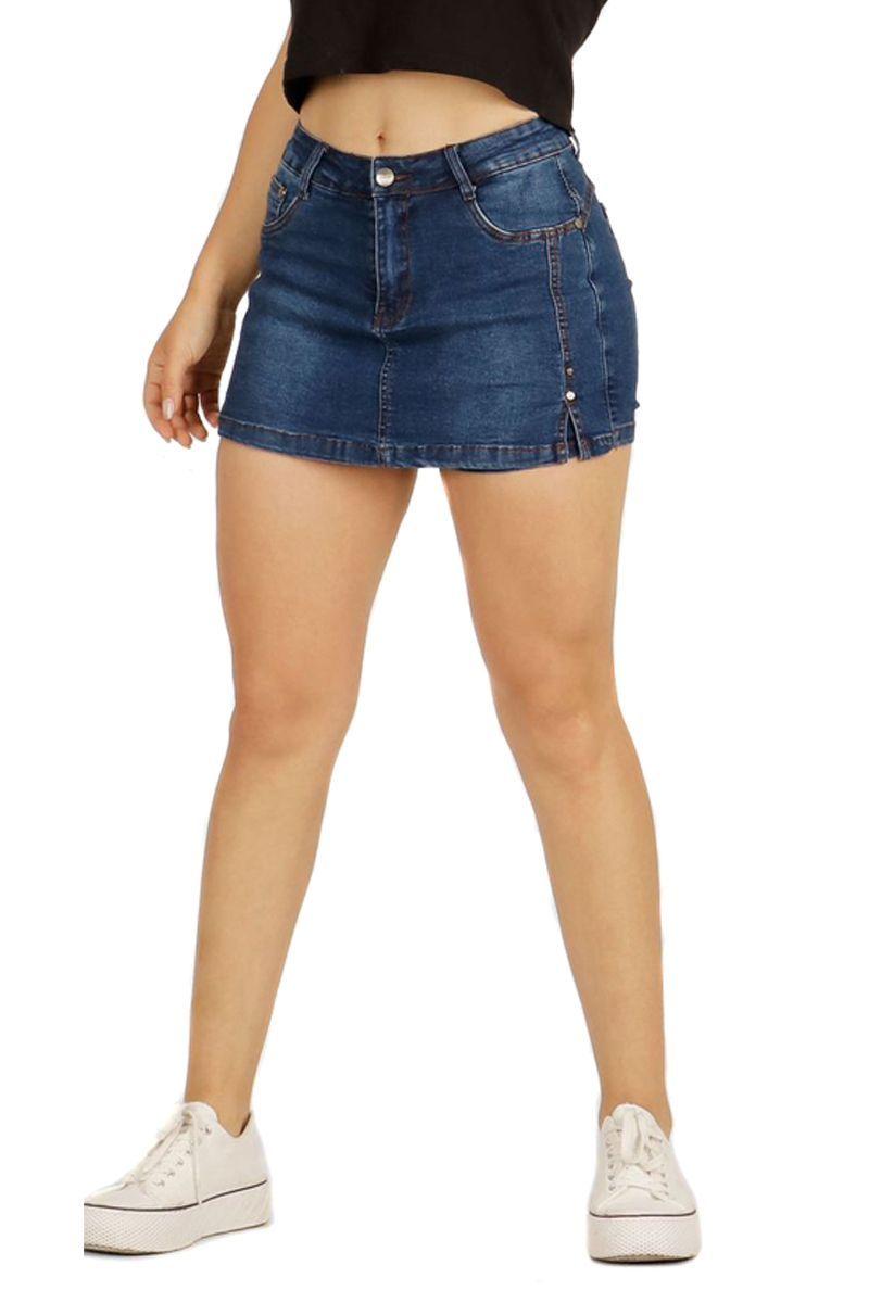 Falda Short Full Push Up - Levanta Cola - Corte Colombiano Tiro Alto-0