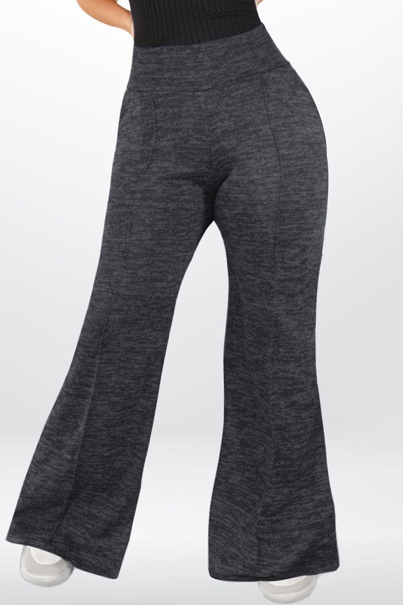 Pantalón Palazzo Elasticados Pretina Ancha Tiro Alto Wide Leg-5