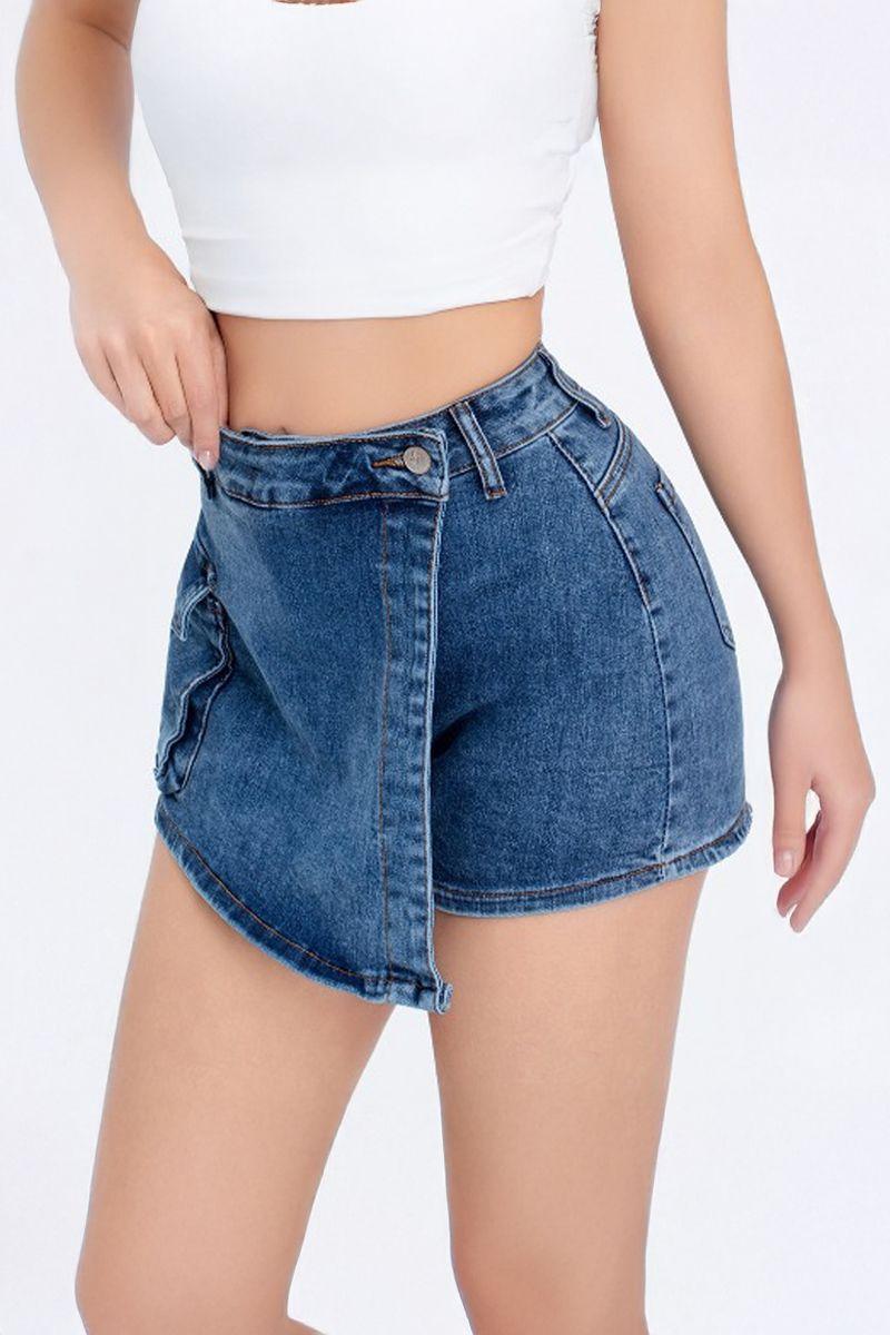 Falda Short Full Push Up Levanta Cola Corte Colombiano Escultor-1