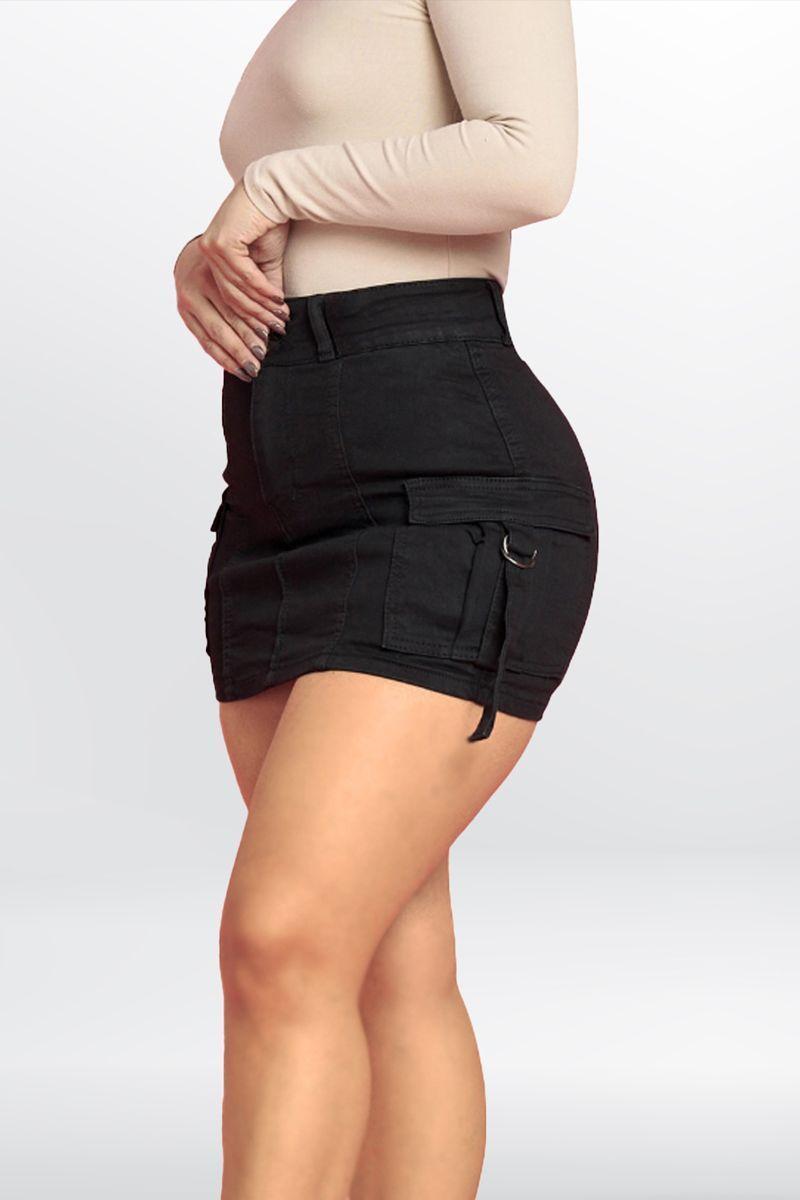 Falda Short Full Push Up Levanta Cola Corte Colombiano Escultor-4