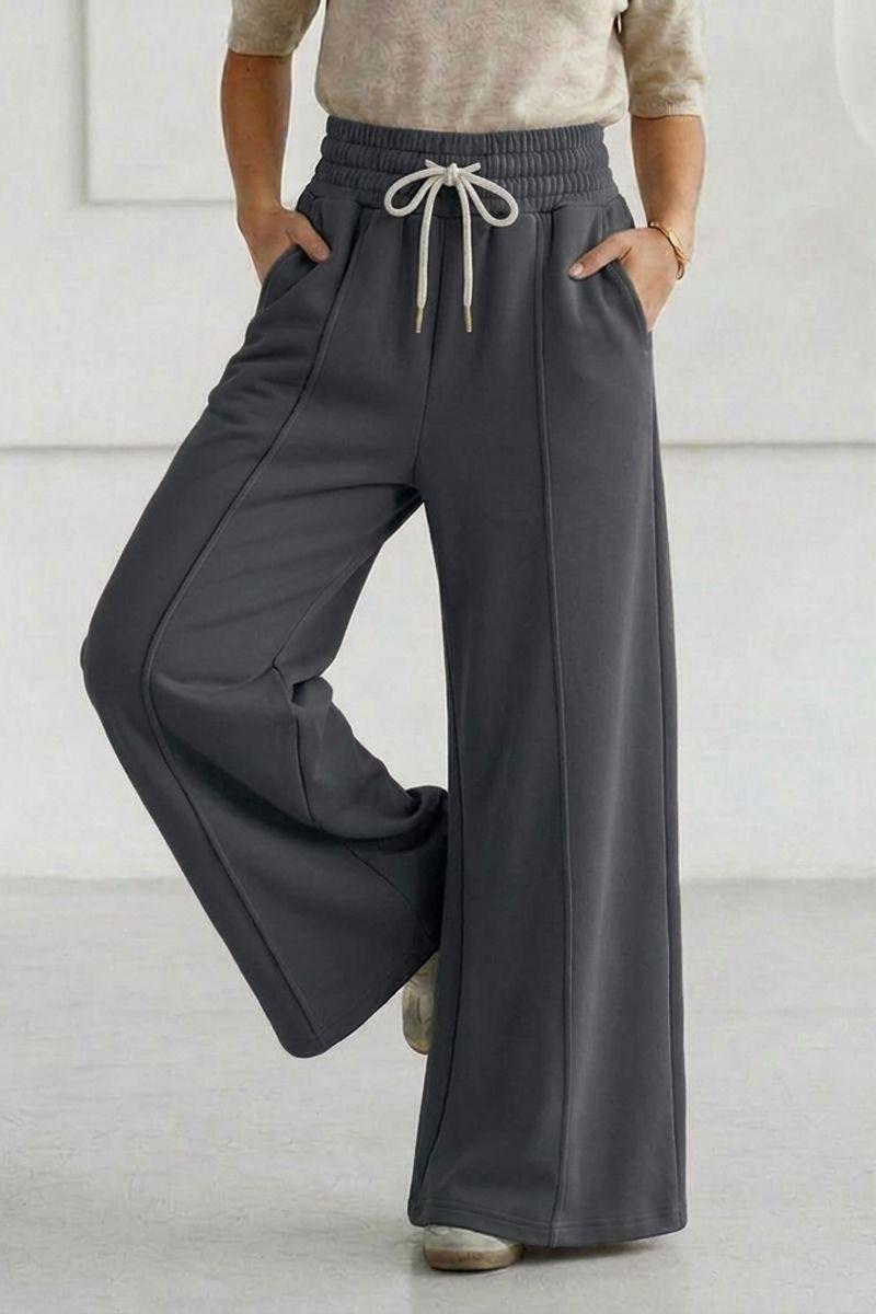 Pantalón Buzo Algodón Verano Pretina Ancha Palazzo Oversize Elasticados Wide Leg-0