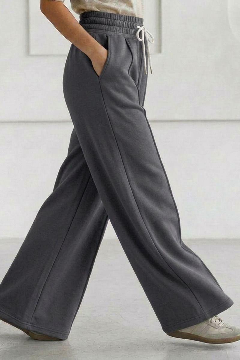Pantalón Buzo Algodón Verano Pretina Ancha Palazzo Oversize Elasticados Wide Leg-5