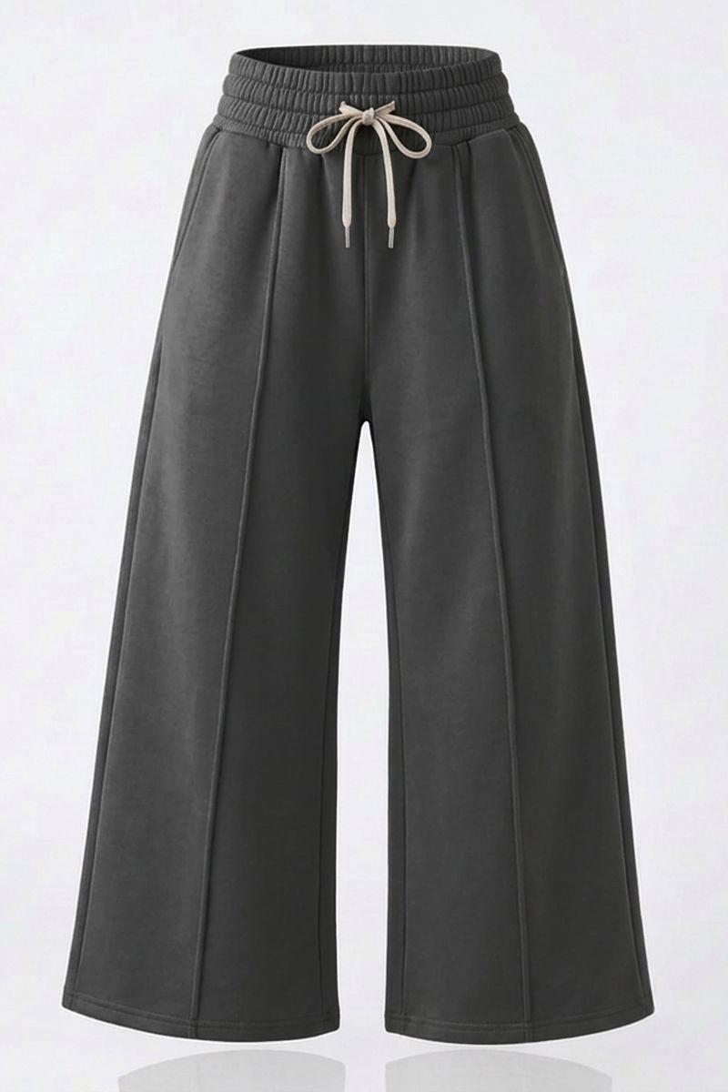 Pantalón Buzo Algodón Verano Pretina Ancha Palazzo Oversize Elasticados Wide Leg-7