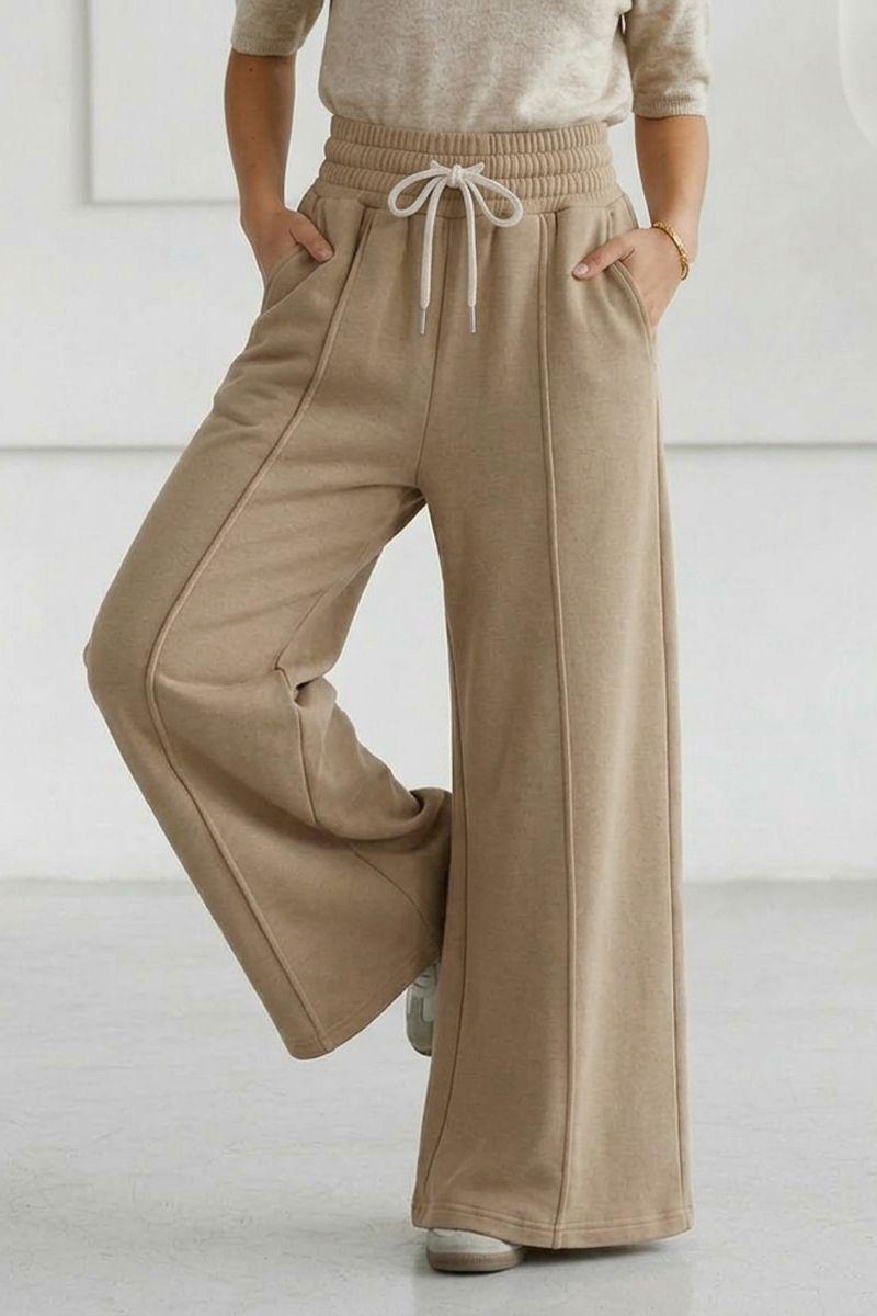 Pantalón Buzo Algodón Verano Pretina Ancha Palazzo Oversize Elasticados Wide Leg-0