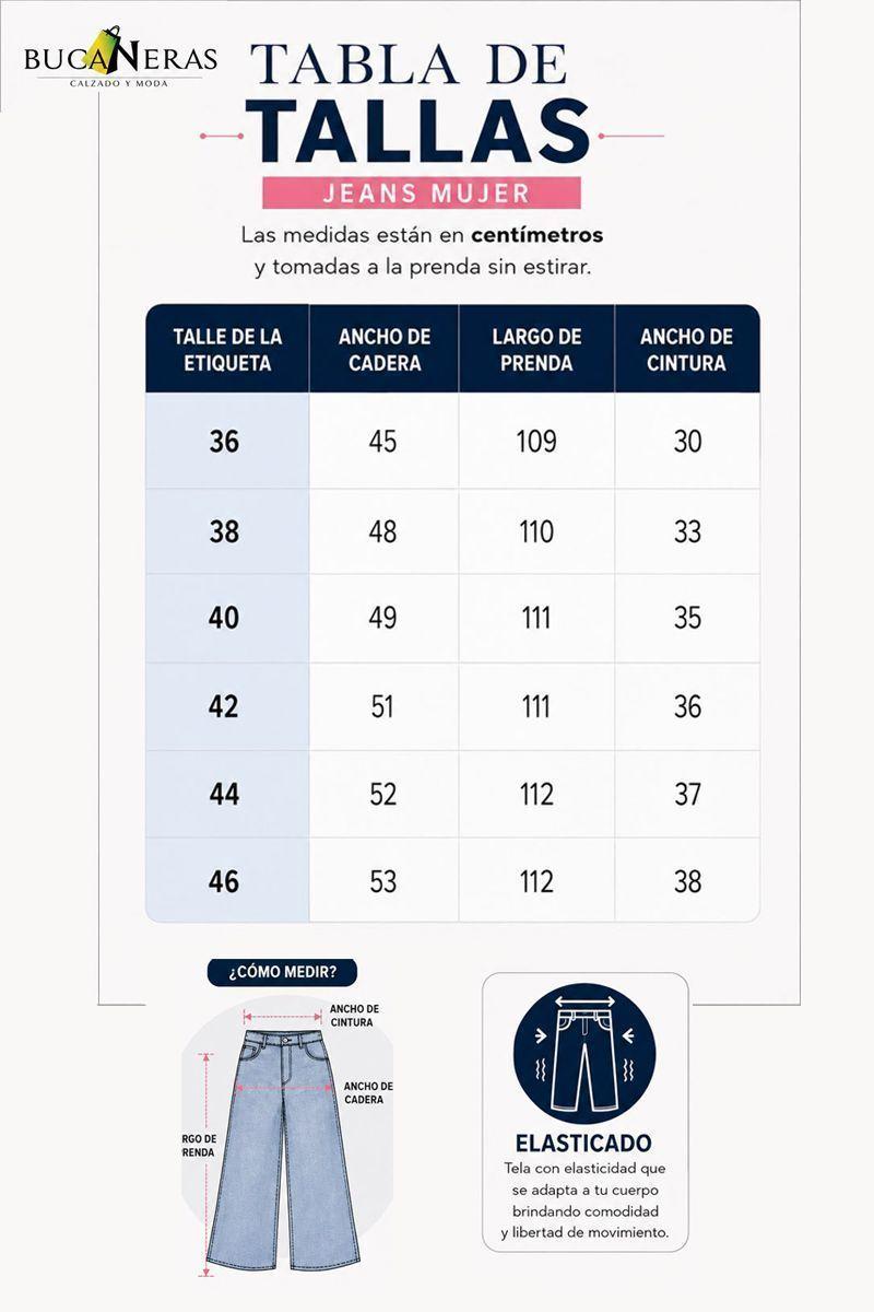 Jeans Wide Leg Palazzo Elasticado Tiro Alto Push Up Oversize-7