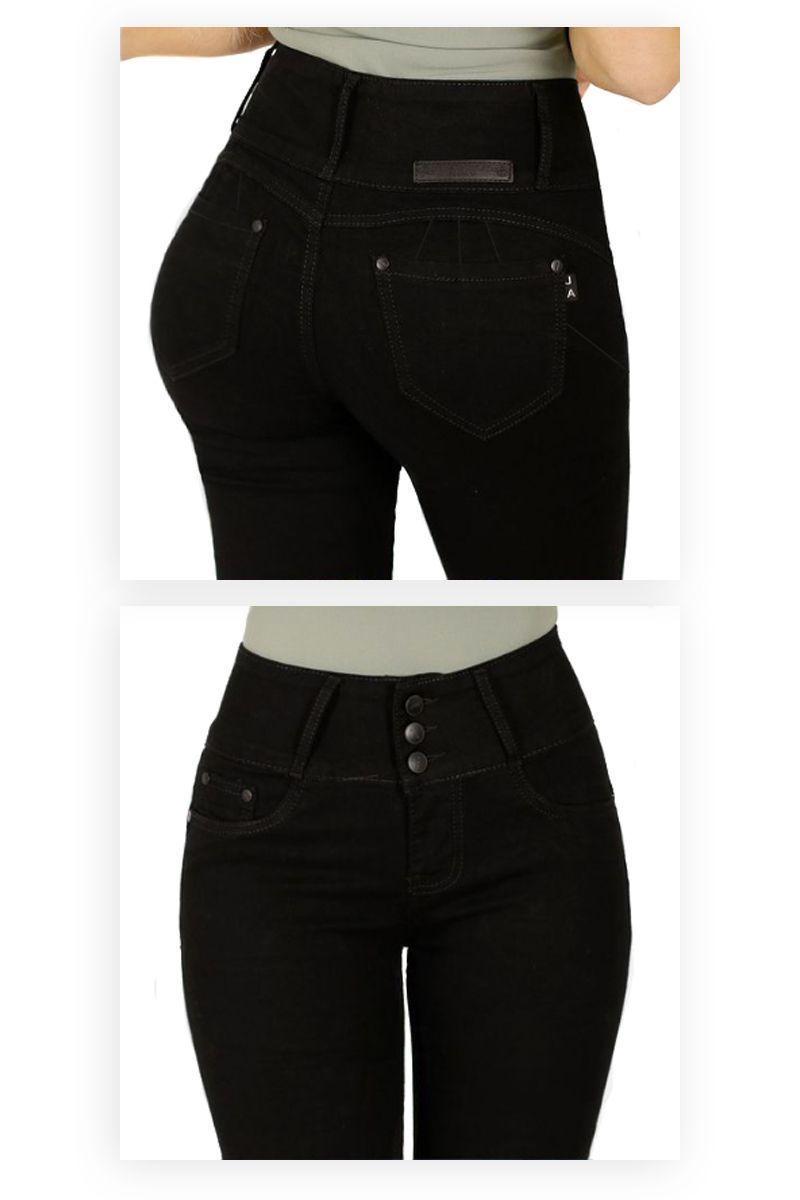 Jeans Pitillo - Push Up Levanta Cola Corte Colombiano Calce Perfecto-3
