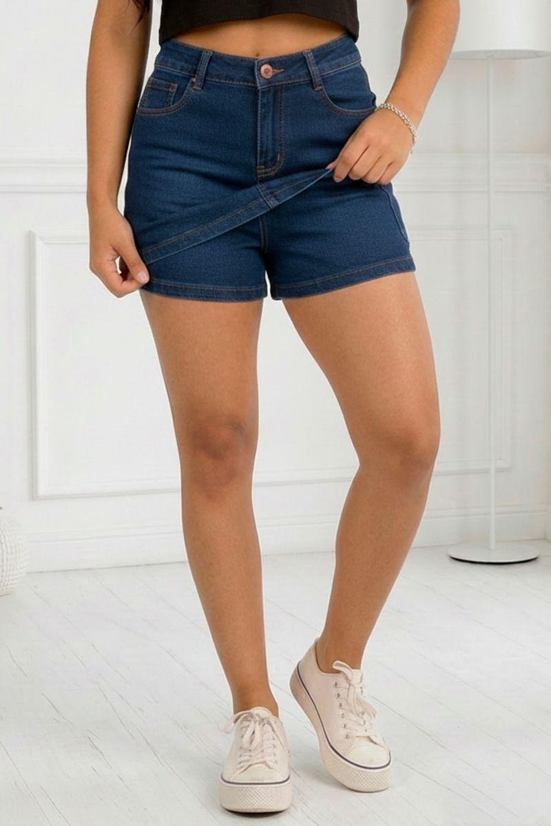 Falda Short Full Push Up Levanta Cola Corte Colombiano - Tiro Alto-0