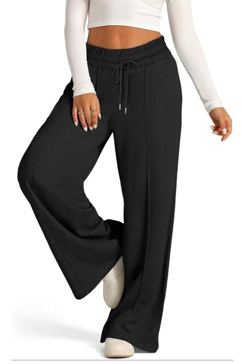 Pantalón Buzo Algodón Palazzo Tela Ligera Verano Elasticados Wide Leg-2