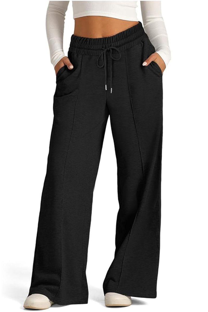 Pantalón Buzo Algodón Palazzo Tela Ligera Verano Elasticados Wide Leg-3