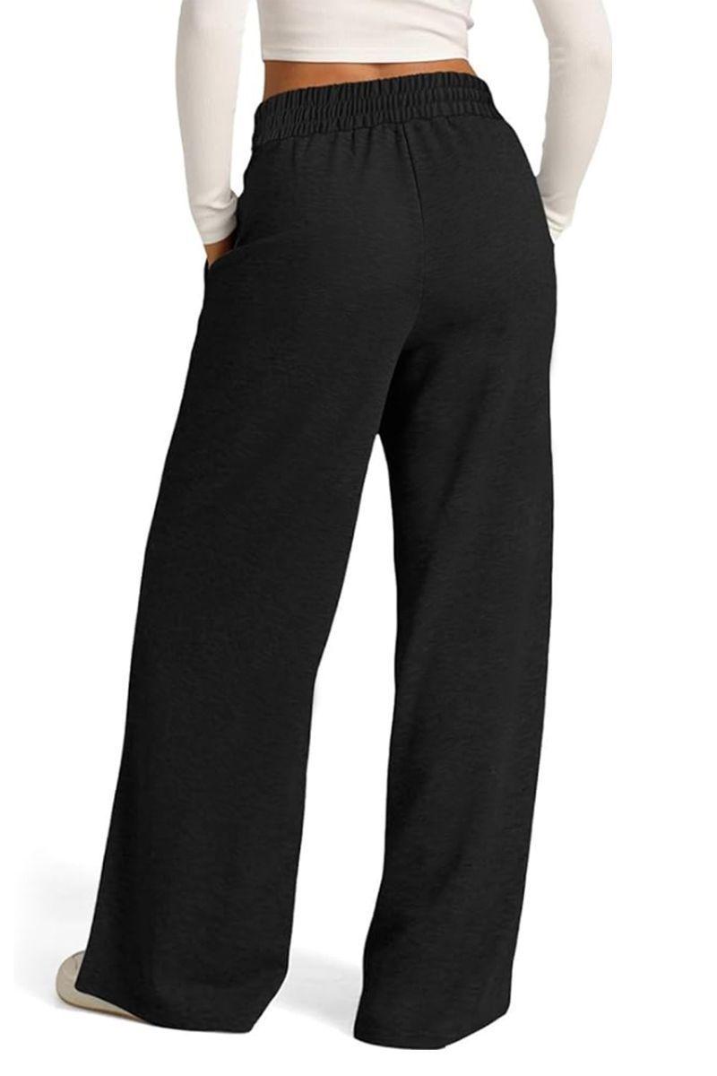 Pantalón Buzo Algodón Palazzo Tela Ligera Verano Elasticados Wide Leg-4