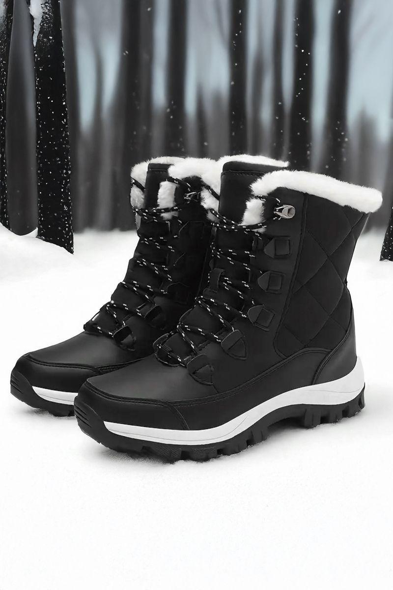 Botines Térmico Impermeable Forrado Con Chiporro Mujer Nieve y Lluvia-7