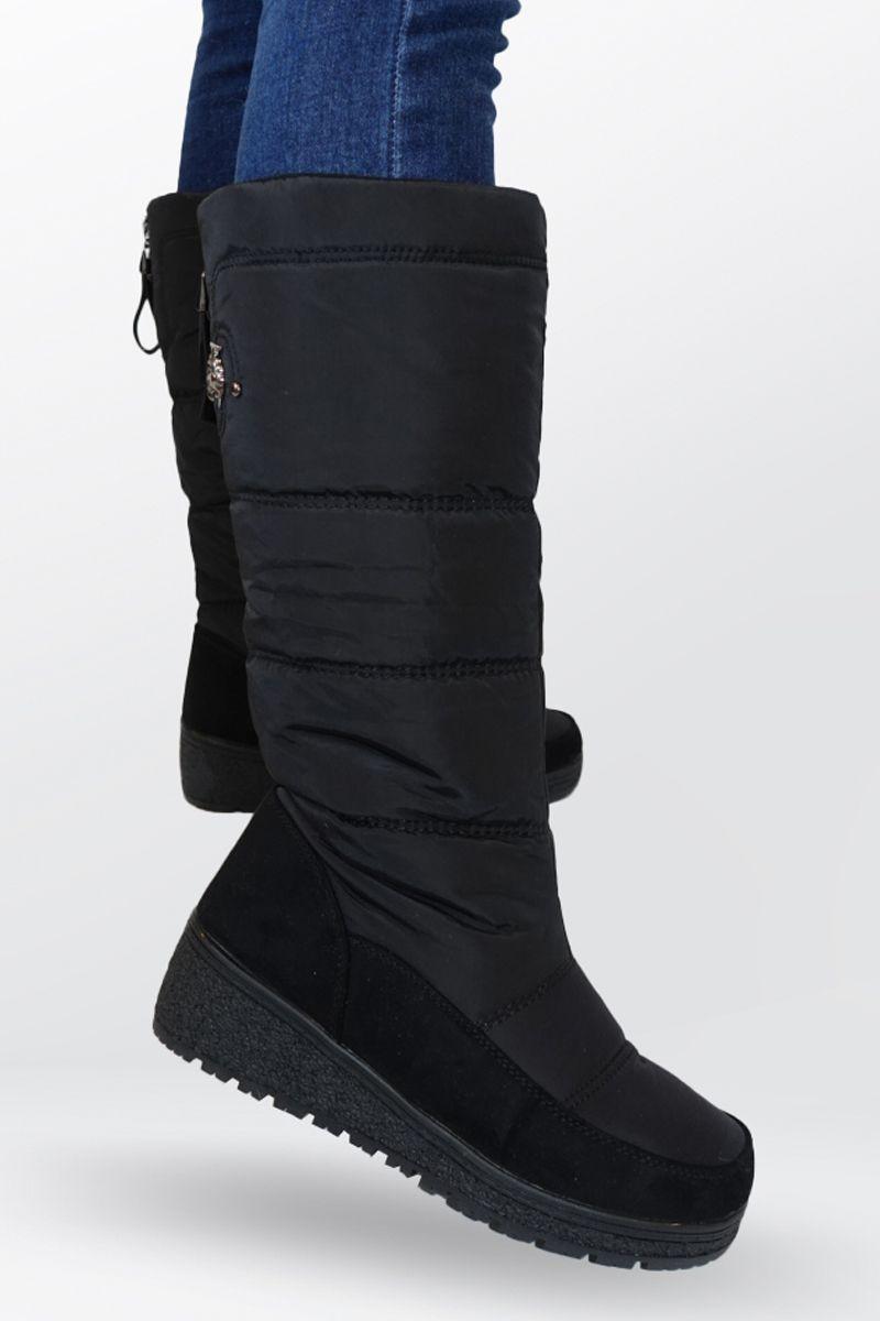 Botas Impermeables Térmicas Largas Por Dentro Forradas Con Chiporro Plataforma-2