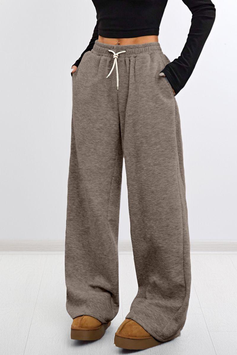 Pantalón Buzo 100% Algodón Térmico Forrado en Chiporro Palazzo-3