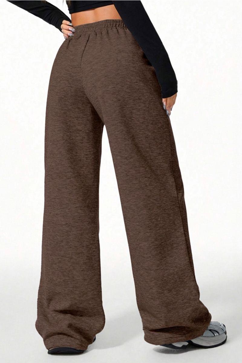 Pantalón Buzo Algodón Térmico Forrado en Chiporro Palazzo Wide Leg-2