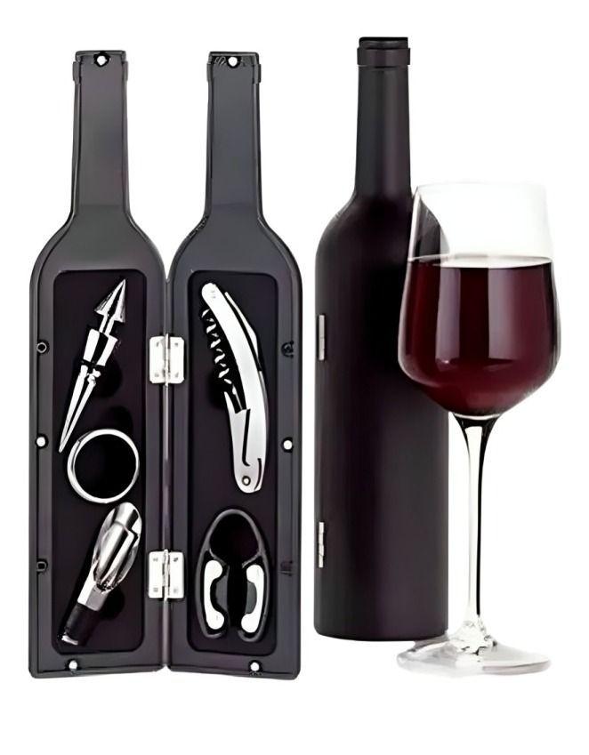 Set De Vino Sacacorchos Con Forma De Botella-2
