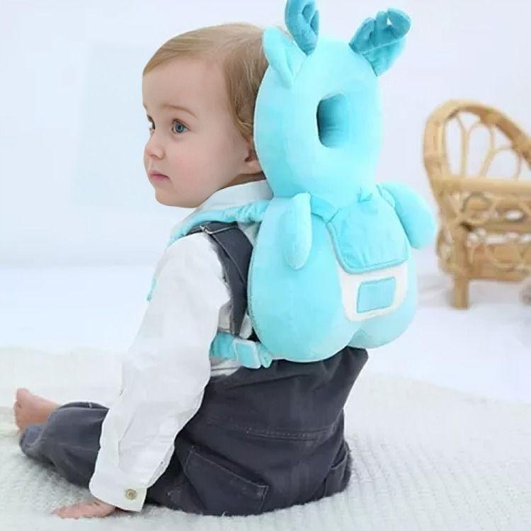 Almohada Bebe Antigolpe  Color  Azul-2