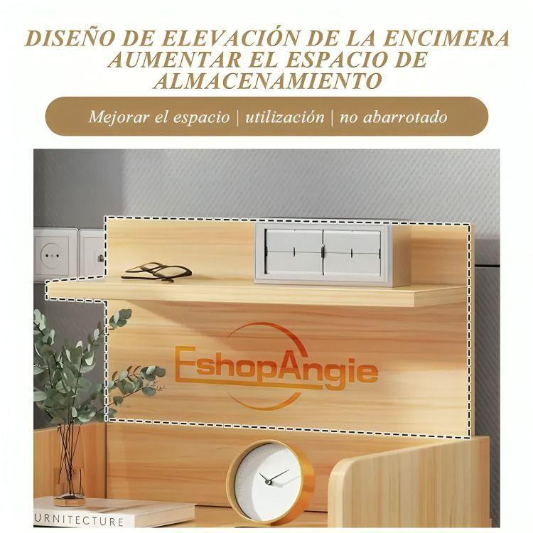 Velador Mesa De Noche 3 Niveles Con Cajon-3