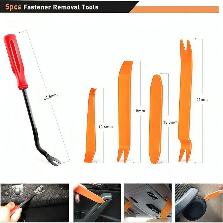 Kit 725 Clip Broche Retención Plástico Auto Lata Tapabarro-3