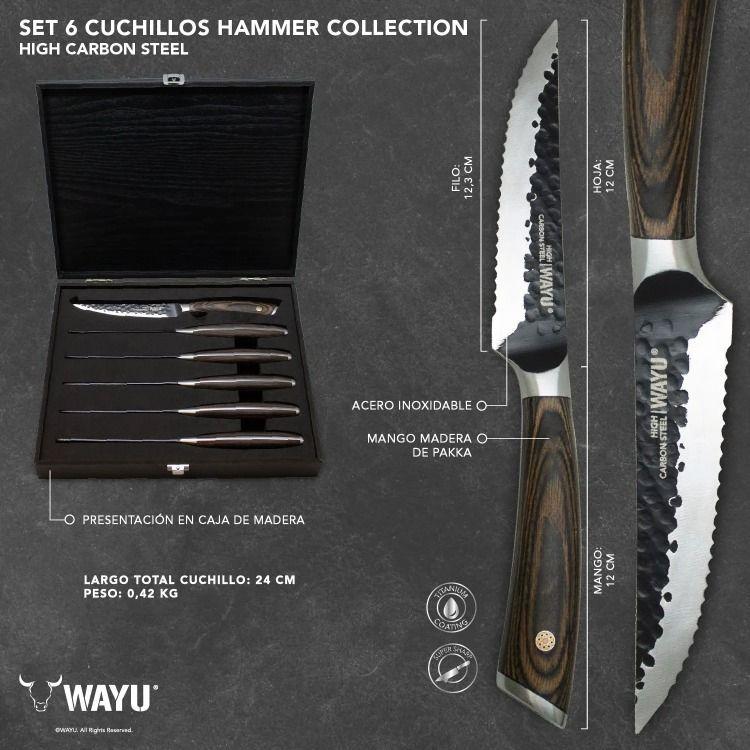 SET 6 CUCHILLOS HAMMER COLLECTION WAYU-3