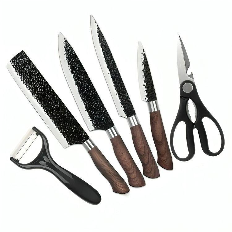Set De Cuchillos Cocina Profesional Acero 6 Piezas -1