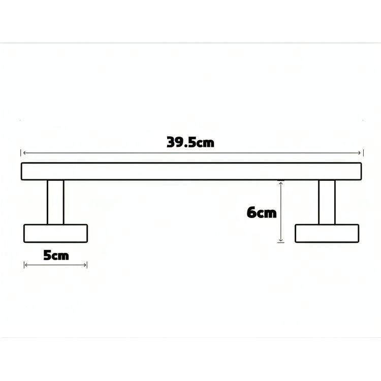 Toallero Baño Barra 40cm Acero Inoxidable-5