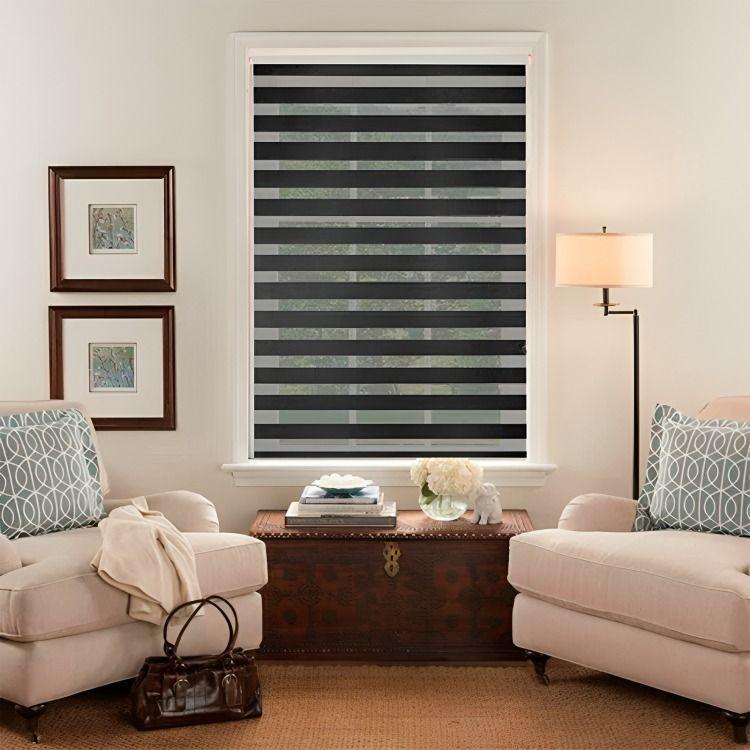 Cortina Roller Duo 120x250cm / Negro – Doral-1