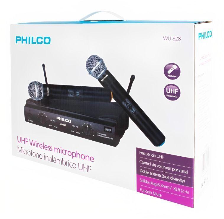 SET 2 MICROFONOS INAL. UHF PHILCO-2