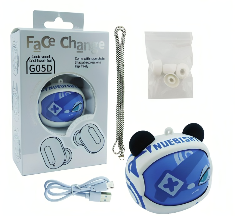 Audífonos TWS BT G05D Cadena pato Type-C-2