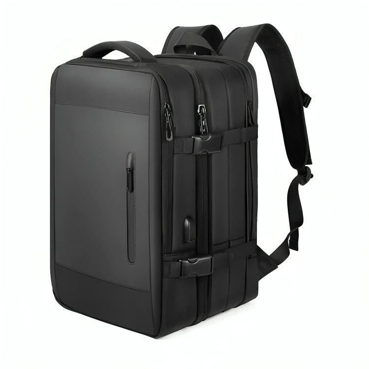 Mochila De Viaje Gran Capacidad Impermiable Viral Unisex negro-0