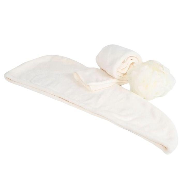 Set de Regalo 2 Toallas + Esponja Vainilla-1