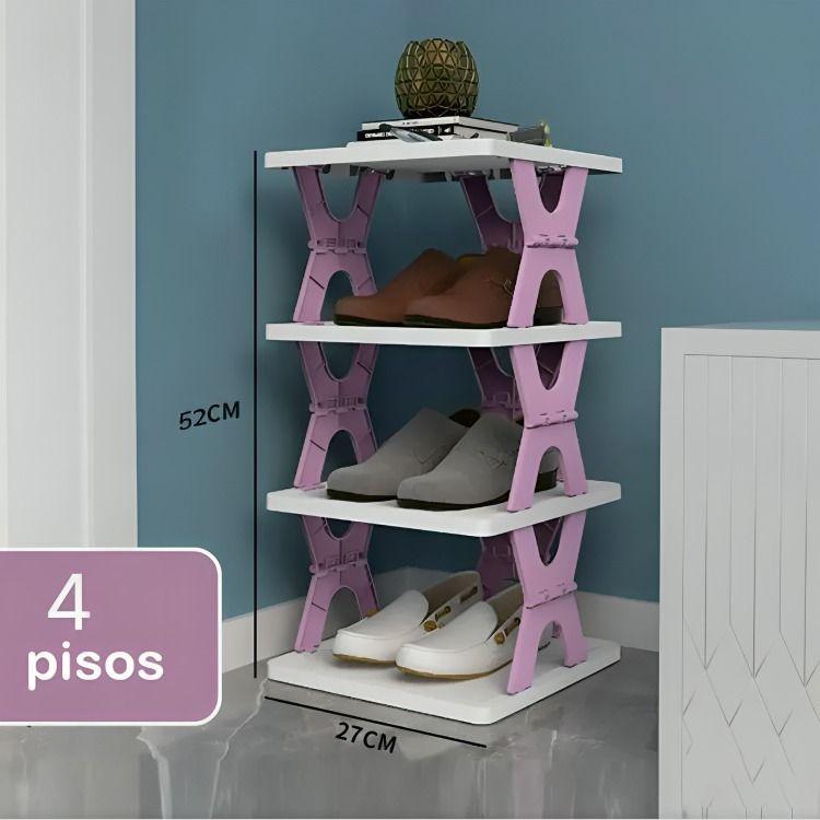 Organizador De Armario Zapatero Plegable 4 Niveles-4