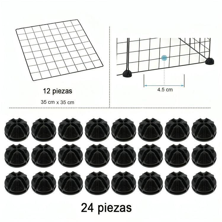 Jaula Corral Armable De 2 Niveles Para Mascotas Pequeñas-4
