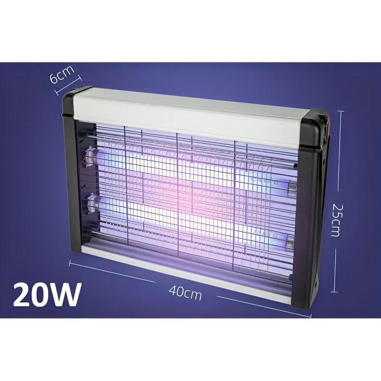 Lámpara Uv Eléctrica Mata Mosquitos Moscas Insectos 20w-3