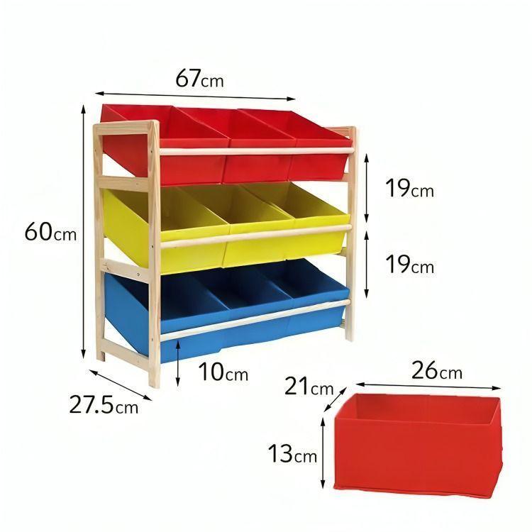 Estante Infantil Organizador De Juguetes Repisa 64x28.5x60cm-2