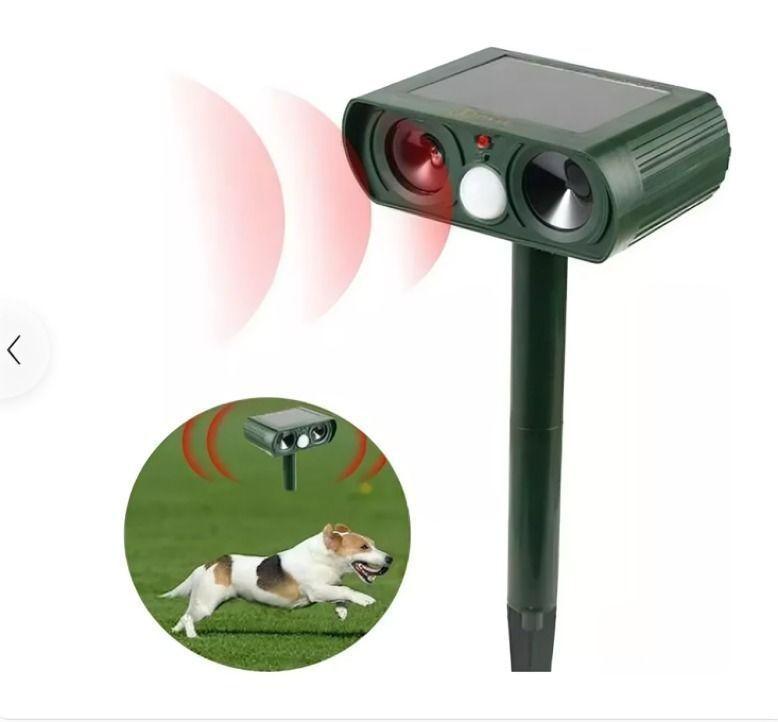 Repelente Gatos, Perros, Plagas De Jardín Ultrasónico, Solar-3