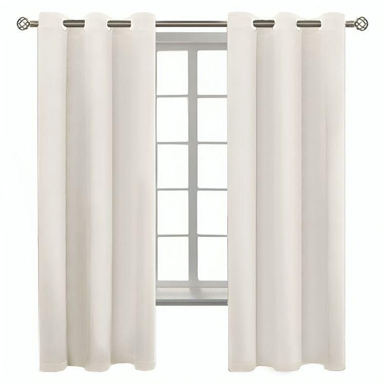 Cortina de Tela Blackout + Velo Vincenzi 140x220 Blanca-1