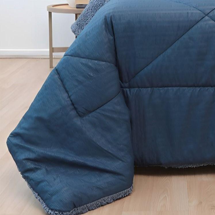Plumón Outboss Deluxe 3 Plazas / Sherpa Azul – Doral-3