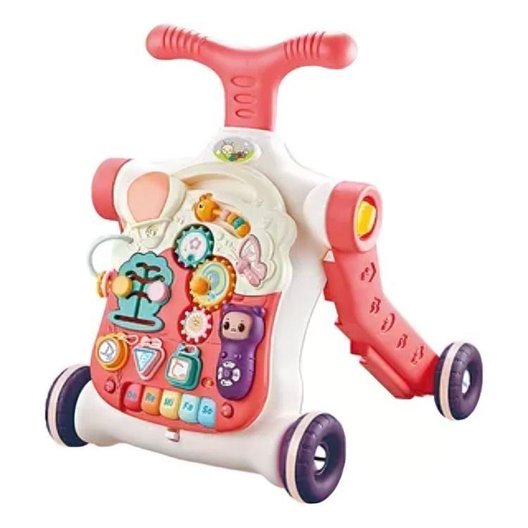 Caminador Bebe 5 en 1 Rosado-0