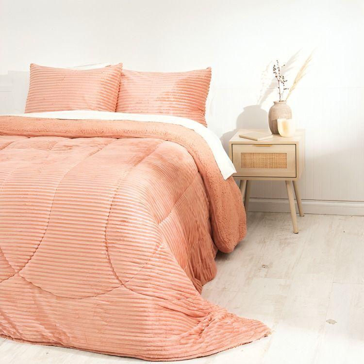 Plumón Corduroy Coral Sherpa 2,5 Plazas / Coral – Mashini-2