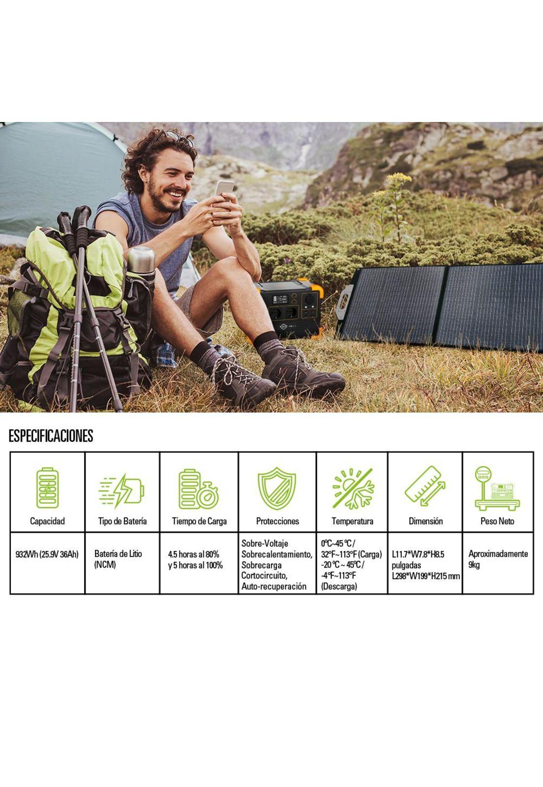 Generador de Energia Recargable 1200W Bp Energia-2