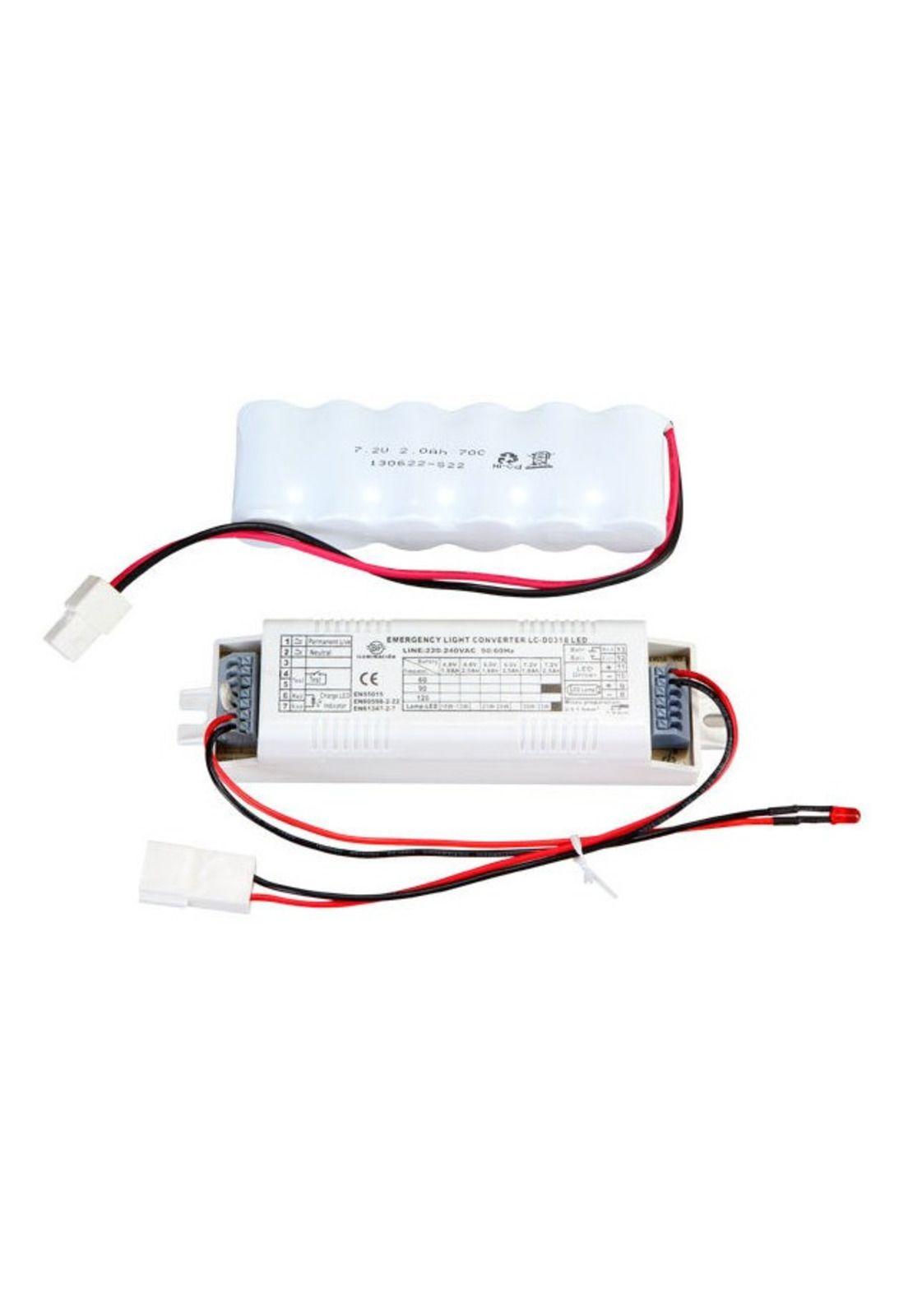 Driver Led Emergencia Para Foco Empotrado Y Panel 7.2v/2.5ah-0