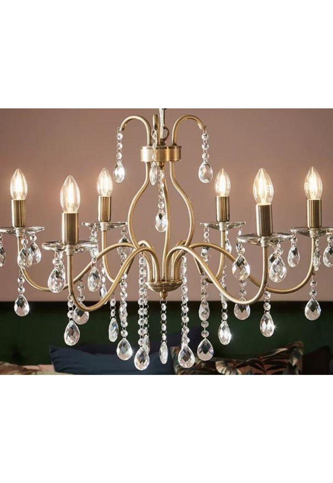 Lámpara Colgante Mary Antique/cristal-2