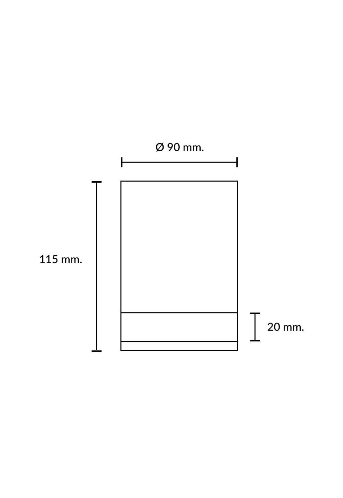 Aplique Aluminio Unidireccional Mann Negro-4