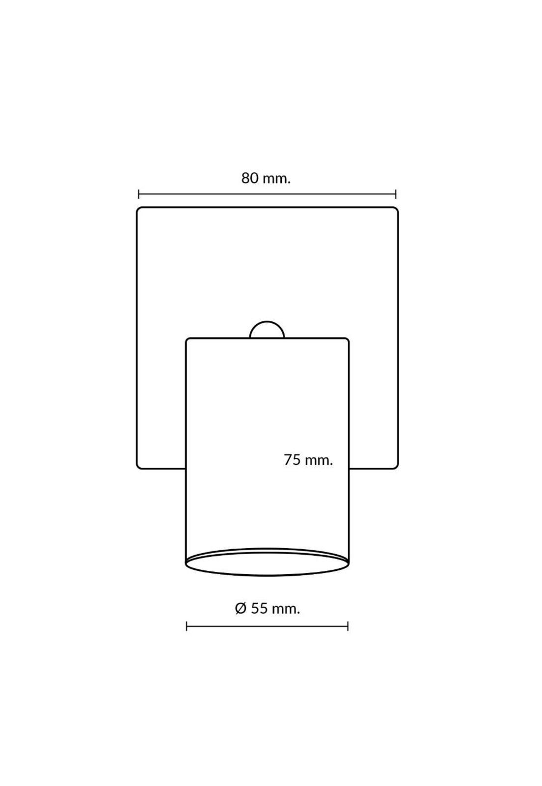 Lámpara Foco Sobrepuesto Silo 1 Luz Blanco-4