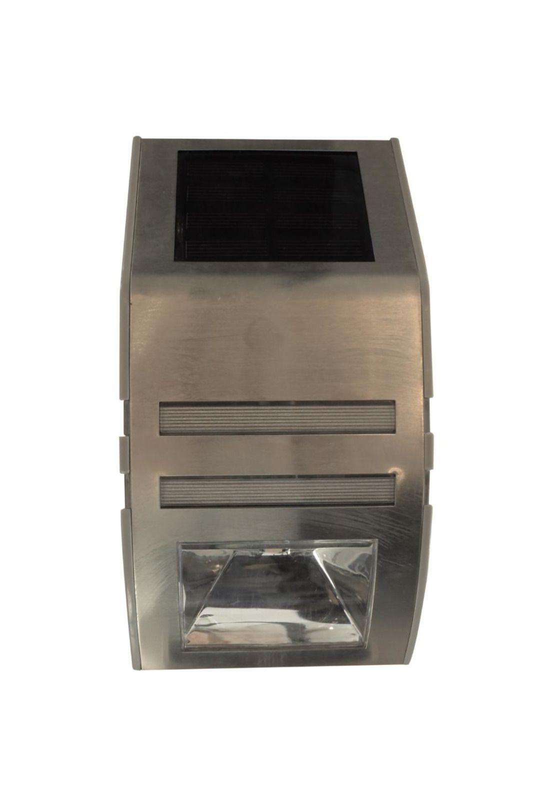 Aplique Muro Exterior Led Solar 0,4w 6 Luces Acero Inoxidable-2
