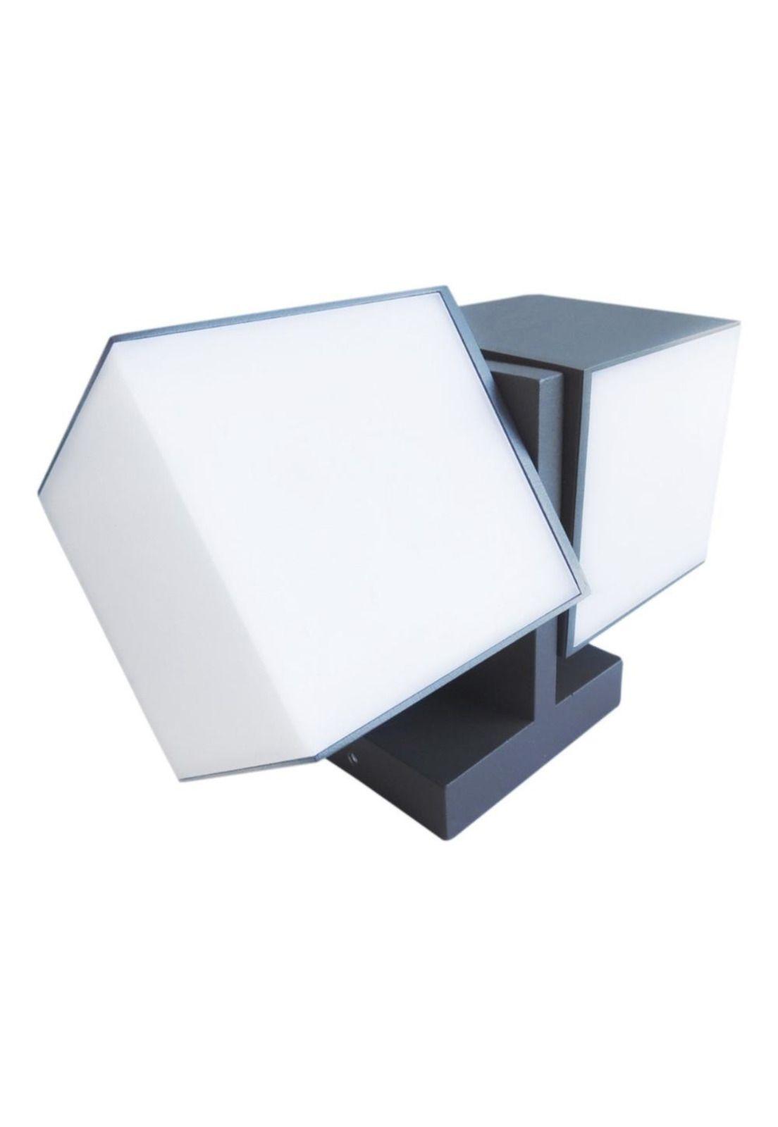 Aplique Lutec Cuba 2 Luces Negro 23w Luz Cálida Ip54-3