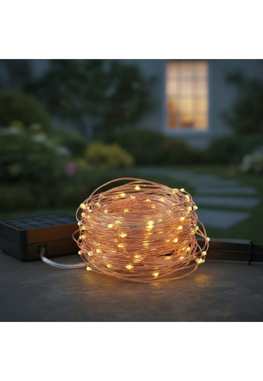 Guirnalda Cordel Solar Luz Calida 20m-3