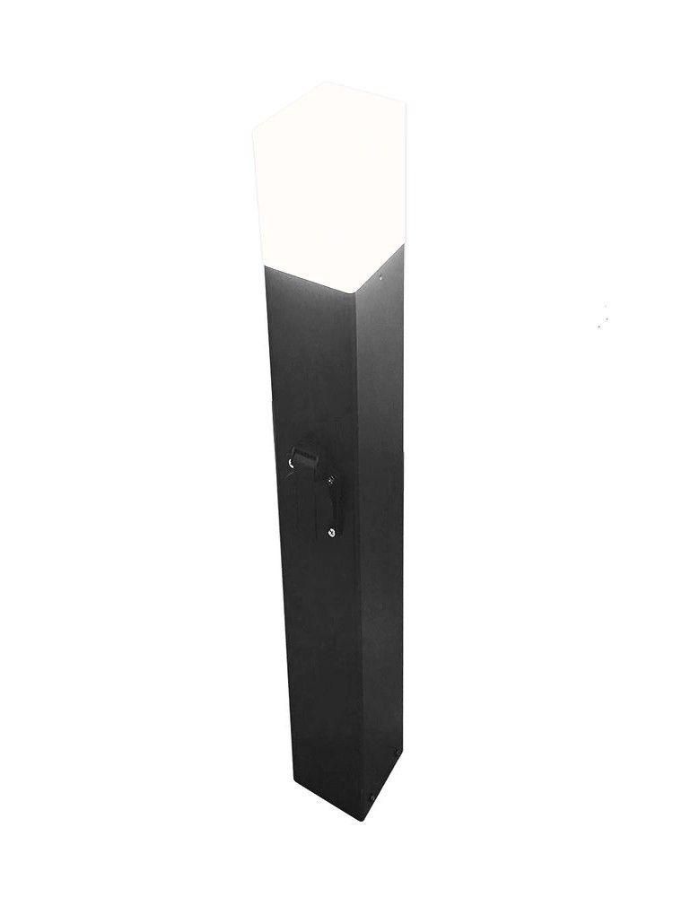 Farol Poste 50Cm Praza Negro-2