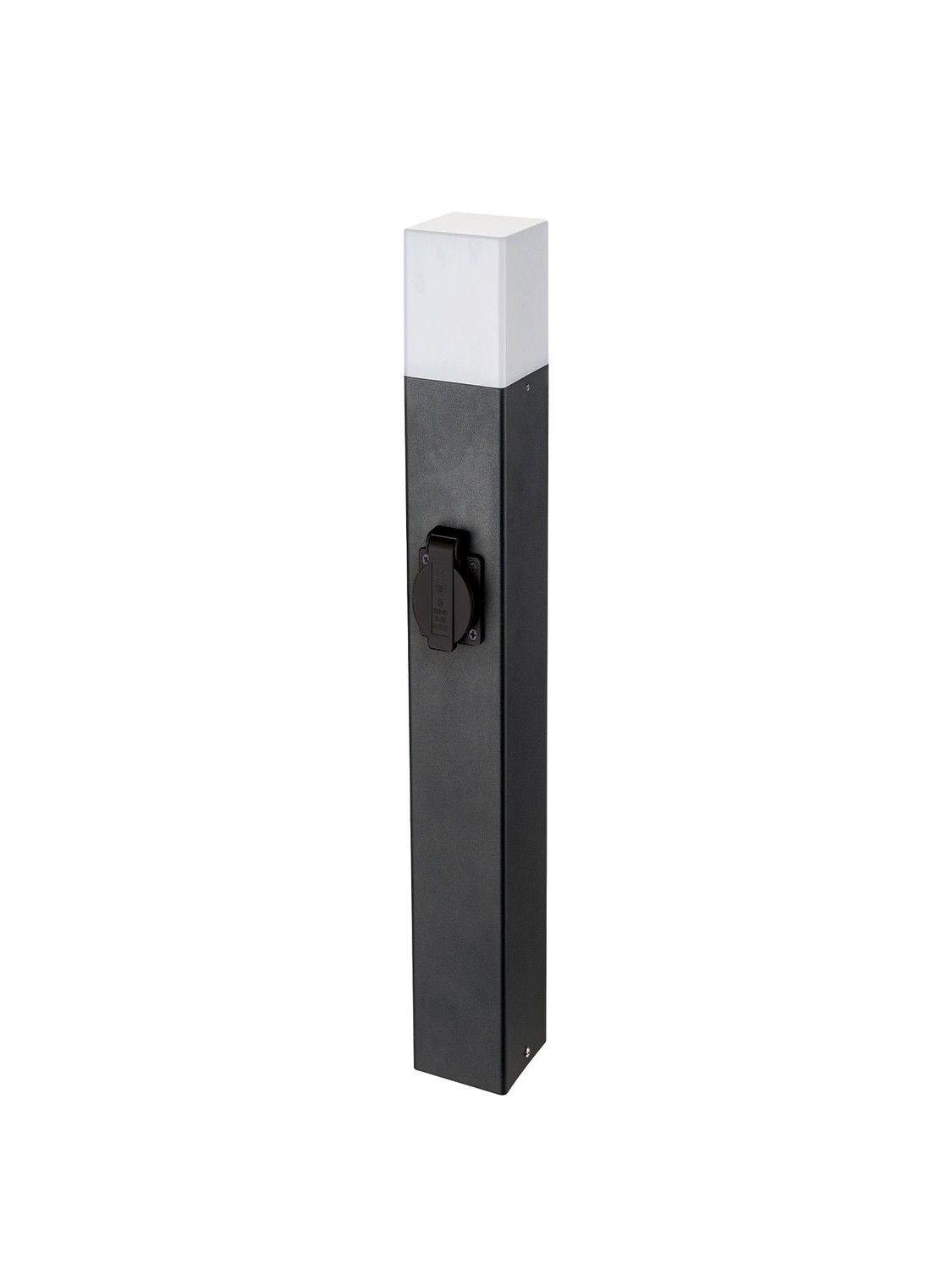 Farol Poste 50Cm Praza Negro-4