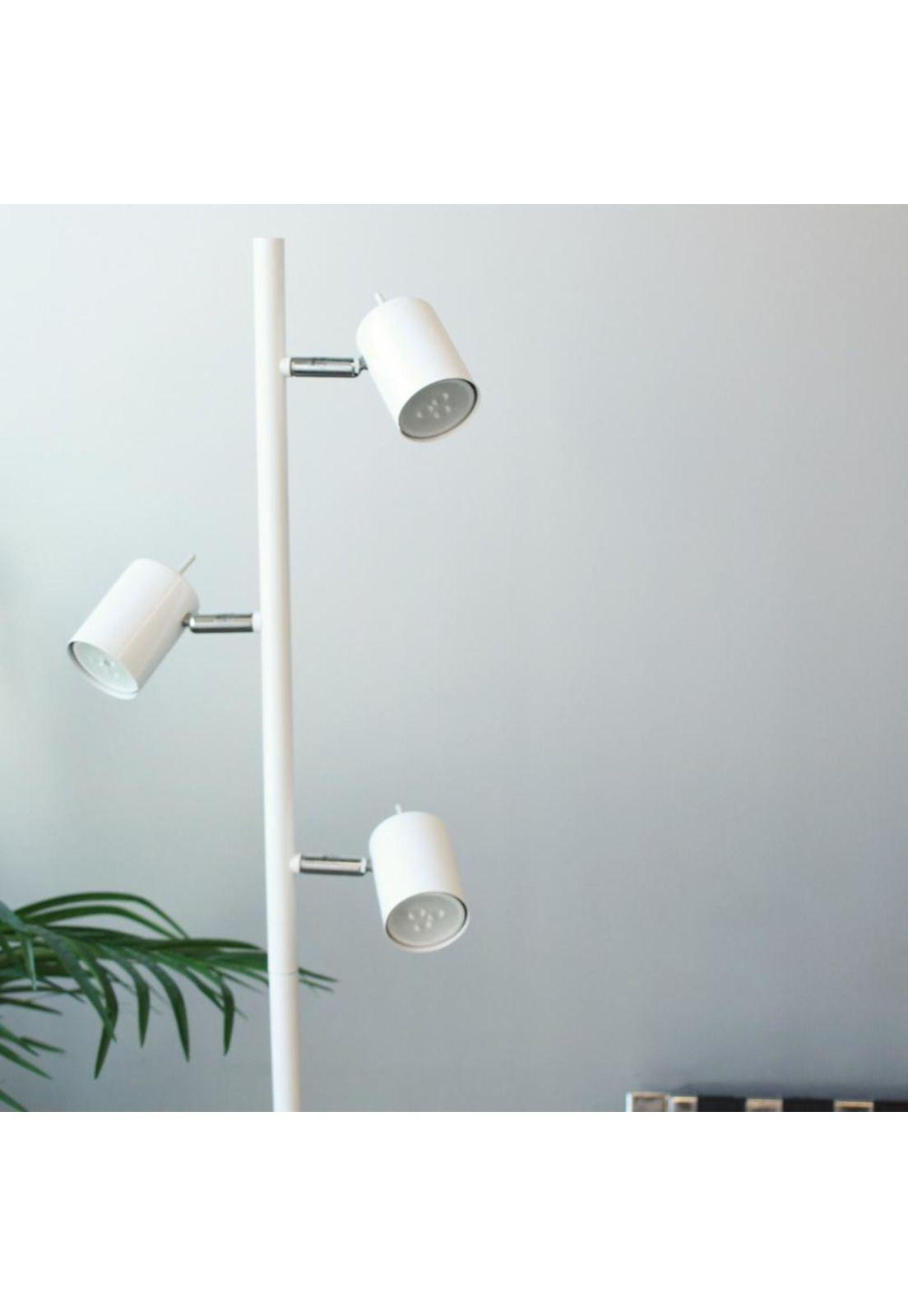 Lámpara De Pie Silo 3 Luces Blanco-6